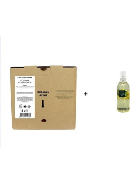 Klasik Limon Kolonyası 5 Lt ve 150 ml
