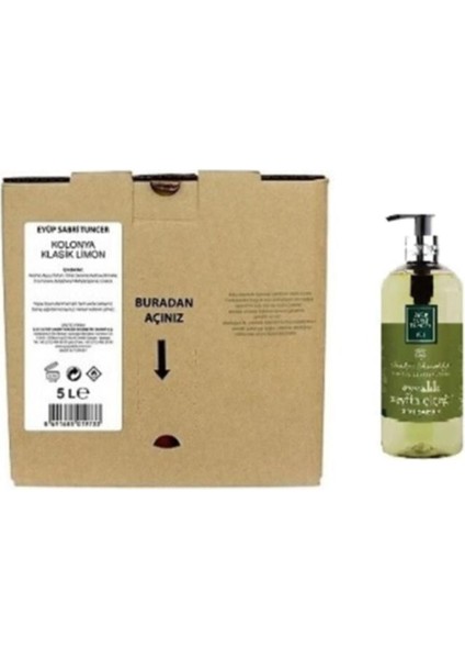 Klasik Limon Kolonyası 5 Lt ve Ayvalık Zeytin Çiçeği 500 ml