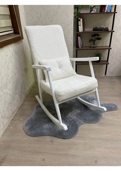 Trend Lake Teddy Krem Sallanan Sandalye Dinlenme Emzirme Baba Tv Okuma Koltuğu Berjer fiyatları