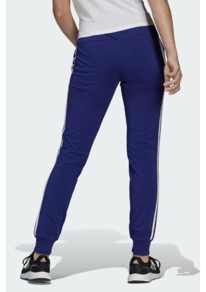 Essentials Single Jersey 3-Stripes Kadın Lacivert Eşofman Altı modelleri