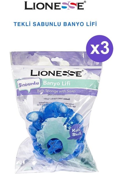 Lionesse sabun Dolgulu Banyo Lifi Seti X3 fiyatları