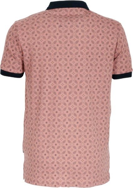 Erkek Gül Kurusu Slim Fit Polo Yaka %100 Pamuk Baskılı T-Shirt Ncs Jeasn 1111 fırsatları