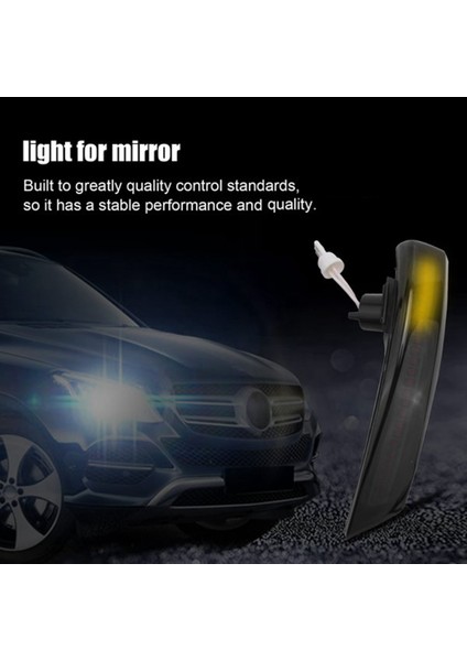 Ford Focus Mk2 Mk3 Mondeo Için 2x Dinamik LED Ayna Göstergeleri Dönüş Sinyali Işığı (Yurt Dışından)