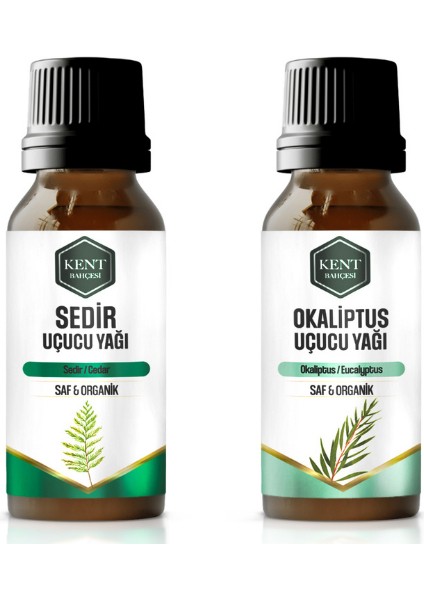 2'li Uçucu Yağ Seti Sedir+Okaliptus 10 ml