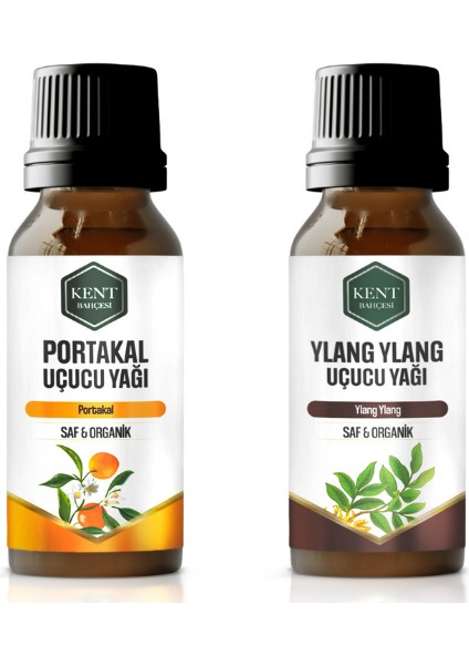2'li Uçucu Yağ Seti Portakal+Ylang Ylang 10 ml