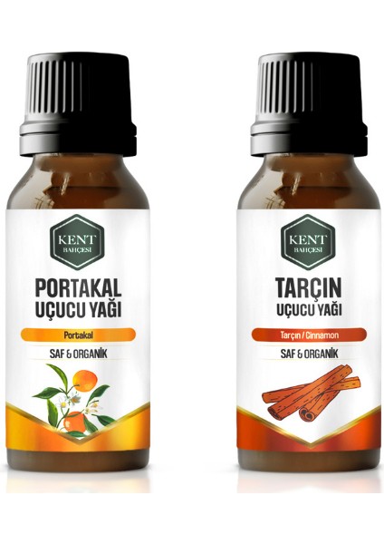 2'li Uçucu Yağ Seti Tarçın+Portakal 10 ml