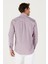 Erkek Lacivert-kırmızı Slim Fit Dar Kesim Düğmeli Yaka Logolu Pamuklu Cepli Çizgili Gömlek 7