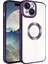 iPhone 15 Kılıf Kamera Korumalı Logo Gösteren Zore Omega Kapak-Derin Mor 1