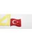 "dalgalanan Türk Bayrağı" 7 cm x 5 cm Arma Yama Patch (1 Adet) 2