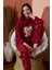 Kadın Kışlık Polar Pijama Takımı Desenli Peluş Takım Waynap 8890 4