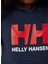 Helly Hansen Düz Erkek Lacivert Sweatshırt HHA.41677 Jr Logo Hoodıe 2.0 4