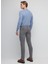 Normal Bel Normal Paça Slim Fit Gri Erkek Pantolon BBFW23MPT003 4