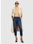 Yüksek Bel Slim Fit Mavi Kadın Pantolon 44ZALF02J 1