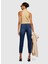 Yüksek Bel Slim Fit Mavi Kadın Pantolon 44ZALF02J 2