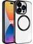 iPhone 15 Pro ile Uyumlu Vision Serisi Magsafe Wireless Şarj Özellikli Silikon Kılıf 1