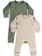 Zeze 2 Parça Organik Pamuk Bebek Çocuk Tulumu 2'li Takım 1