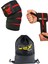 Dex Supports Diz Bandajı (Knee Wraps) , Spor Bileklik (Wrist Wraps), Sackpack( Spor Çanta )3'lü Set 1