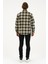 Erkek Haki Oversize Ekose Oduncu Gömlek 4