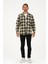 Erkek Haki Oversize Ekose Oduncu Gömlek 5