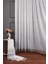 Taç Aplik Bambu 1/2 Seyrek Pile Tül Perde Tek Kanat - Ekru - Vizon 100 x 270 cm 1