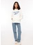 Beyaz Kadın Yuvarlak Yaka Sweatshirt IQ4430 2