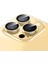 Buff iPhone 15 Pro Max / 15 Pro Kamera Metal Lens Koruyucu Gold 4