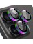Buff iPhone 15 Pro Max / 15 Pro Kamera Metal Lens Koruyucu Colorful 1