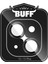 Buff iPhone 15 / 15 Plus Kamera Metal Lens Koruyucu Black 2