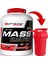 Karbonhidrat Tozu Mass Gainer 3300 Gram Çilek Aromalı Hacim Kütle Kas Gainermass Shaker Armağan 1