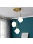 Mylights Rustik Sarkıt Avize Üçlü Avize Bronz Askılı Spor Avize Opal Camlı Eskitme Kaplama Salon Avize 1