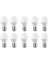 6W Dekoratif LED Top Ampul Buji 10'lu Paket Beyaz Işık E27 Duylu Küçük Ampul Kalın Duy 1