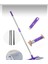 Mor Mandallı Kıskaçlı Istediğin Bezi Tak Yer Duvar Cam Silme Mopu (Mikrofiber Yedek Bez Hediyeli) 5