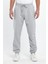 Erkek Gri Regular Fit Beli Lastikli Rahat Spor Pamuklu Eşofman Altı RF0449 1