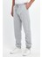 Erkek Gri Regular Fit Beli Lastikli Rahat Spor Pamuklu Eşofman Altı RF0449 2