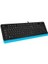 A4 Tech FK10 Q Fsytyler Mavi Mmedya USB Klavye 1