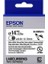 Epson LK-6WBA14 Isıyla Daralan Siyah Üzeri Beyaz 14MM 2,5metre Etiket 1
