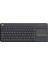 Logitech 920-007149 Wireless Touch K400 Plus Siyah Tv Kablosuz Klavye 1