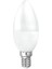 6W Dekoratif LED Mum Ampul Buji 5'li Paket Gün Işığı E14 Avize Lambası Ince Duy Küçük Ampul 2