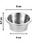 Paslanmaz Çelik Mini Kase Lokumluk Reçellik Çerezlik Şekerlik Sosluk, 4 Adet - 8 cm Metal 2
