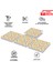 Kendinden Yapışkanlı Turuncu Çiçek Bahçesi Desenli Pvc Karo 30x30 cm 4 Adet 0,36 M2 2