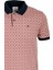 Erkek Gül Kurusu Slim Fit Polo Yaka %100 Pamuk Baskılı T-Shirt Ncs Jeasn 1111 2