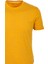 Erkek Hardal Slim Fit Baskılı Bisiklet Yaka %100 Pamuk T-Shirt Ncs Jeans 1944 2