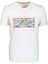 Erkek Beyaz Slim Fit Bisiklet Yaka Baskılı %100 Pamuk T-Shirt Jeans 1104 1