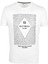 Erkek Beyaz Bisiklet Yaka Baskılı %100 Pamuk Slim Fit T-Shirt 1924 1