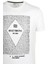 Erkek Beyaz Bisiklet Yaka Baskılı %100 Pamuk Slim Fit T-Shirt 1924 2