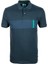 Erkek Lacivert Polo Yaka Slim Fit Dar Kesim Baskılı %100 Pamuk T-Shirt Jeans 1124 1