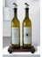 Ahşap Stantlı Amber Cam Ayçiçek Yağı Zeytinyağı Şişesi Sıvıyağlık Yağdanlık 750ML 1