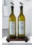 Ahşap Stantlı Amber Cam Zeytinyağı Nar Ekşisi Şişesi Yağdanlık Sosluk 750ML 1