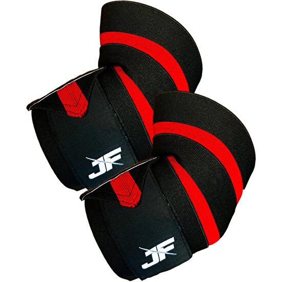 Jofit Elbow Wraps / Dirsek Bandajı 2’li Paket Siyah-Kırmızı