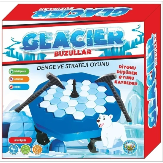 Ay Magnet Buz Tuzağı Oyunu Buz Kırma Oyunu Glacier-Piyon Düşürme Oyunu Buz Kalesi (1 Adet)